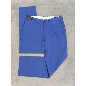 Polo Ralph Lauren Trousers Men's 36x32 Blue Stretch Classic Fit Chino Pants NWT